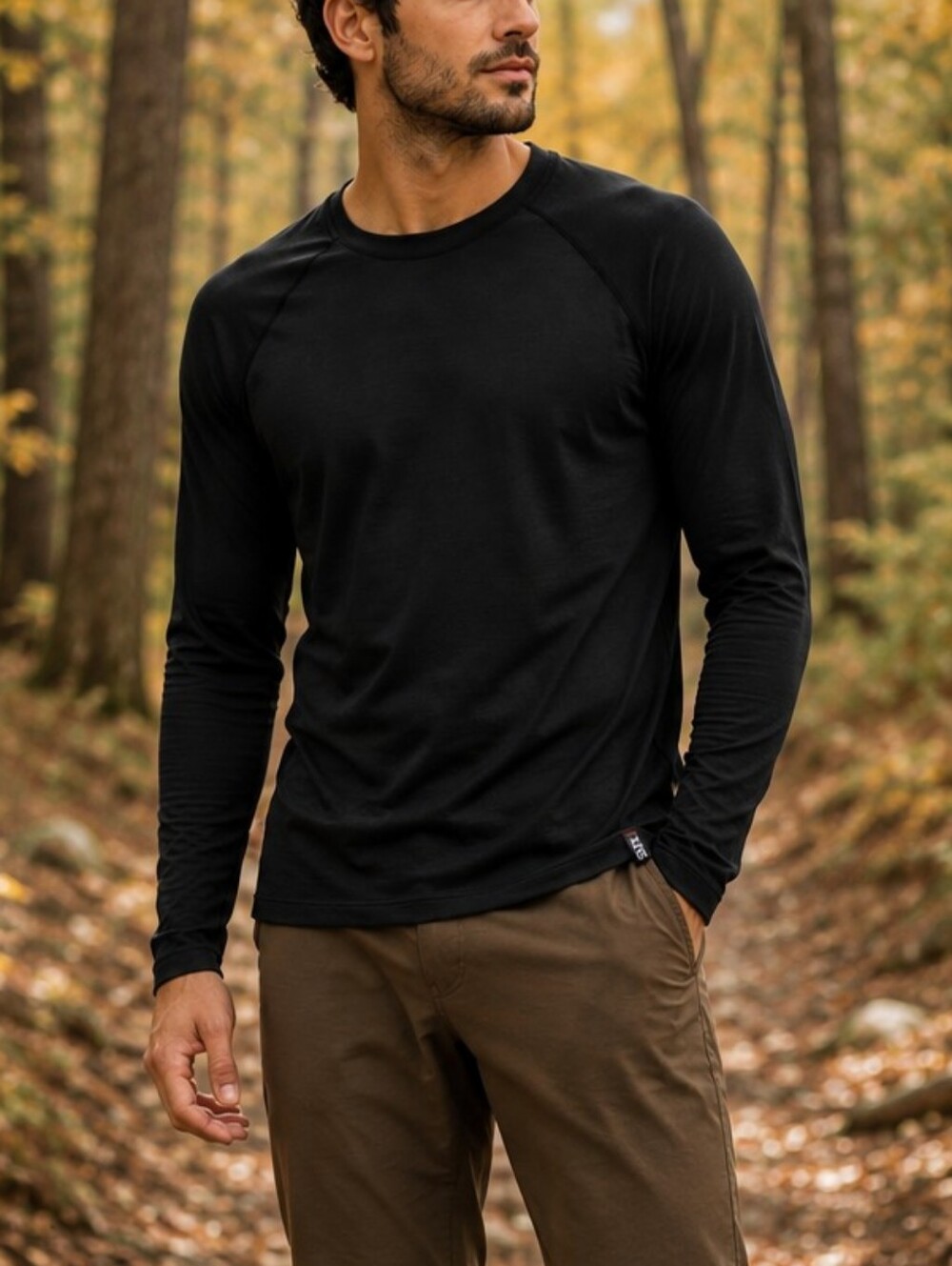 SAXX Roast Master Mid-Weight Thermal Long Sleeve Base Layer M